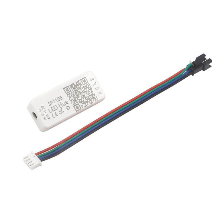 ws2811-ws2812b-ucs1903สี-pixel-ตัวควบคุมไฟ-led-dc-5v-12v-sp110e-sp501e-wifi-บลูทูธไร้สาย-rgb-controller