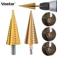 ♠♣ Vastar 3 pcs HSS Titanium Coated Step Universal Drill Bit Set 3-12mm 4-12mm 4-20mm Power Tools