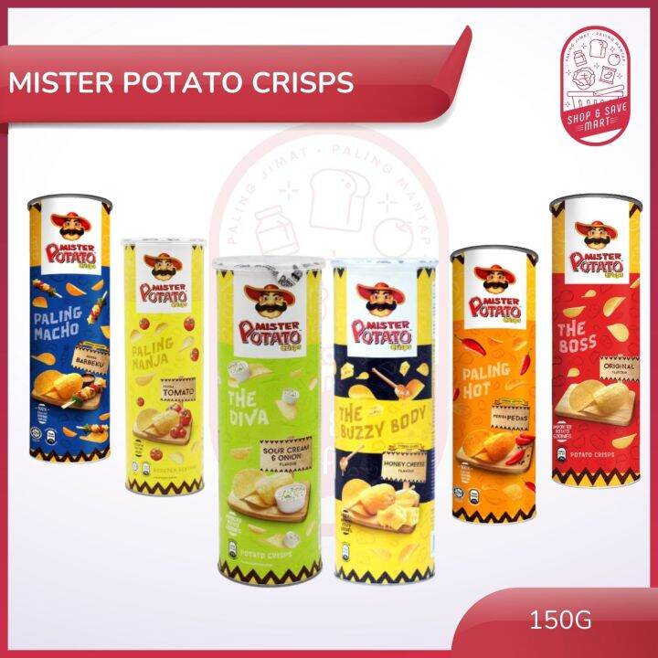 Mister Potato Crisps All Flavor 125g Mr Potato Chips Lazada