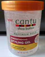 Cantu Shea Butter Maximum Hold Strengthening Styling Gel with Jamaican Black Castor Oil 18.5 oz, 524