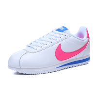 New Hot Sale 【Original】 NK* Classic Cortz- Leather Forrest Gump Pink White Running Shoes Men And Women Sports Sho {Free Shipping}