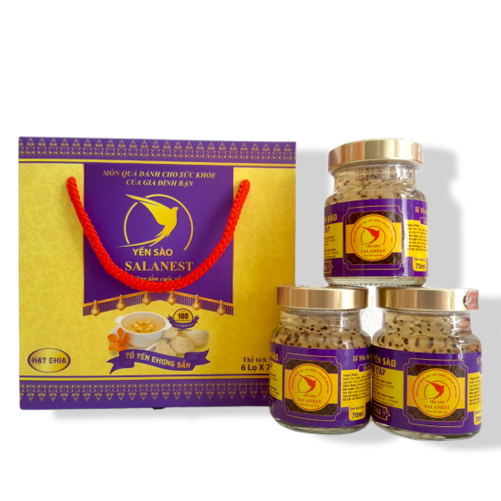 Hcmsalanest -yến chưng hạt chia và 20% yến tươi cao cấp - hộp tiết kiệm - ảnh sản phẩm 1
