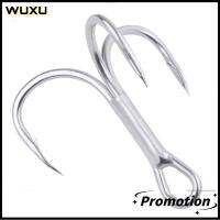 WUXU 20pcs จิ๊กเสียงแหลม ตะขอเบ็ดตกปลา อุปกรณ์ตกปลาแท็กเกิล เหล็กกล้าคาร์บอนสูง ตะขอเหล็กคาร์บอนสูง ของใหม่ ความคมชัดสูง ตะขอยึดสามตัวสำหรับตกปลา กิจกรรมกลางแจ้งกลางแจ้ง