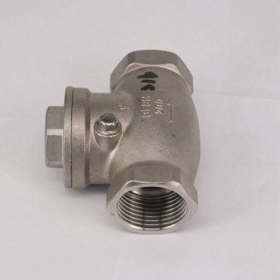 DN25 1" BSP Female Thread 304 Stainless Steel Swing Check Valve Non-return One way Valve 229 PSI Clamps