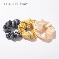 【คุณภาพสูง】Focallure ยางรัดผมเชือกรัดผมแบบเรียบง่าย