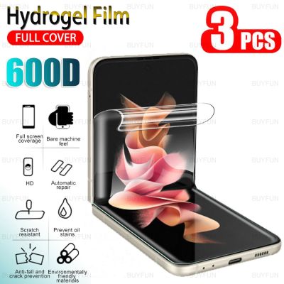 ❀▲ 3pcs Hydrogel film screen protector For Samsung Z Flip 3 5G soft protect film For Samsung Galaxy Z Flip Flip3 Phone Safety Film