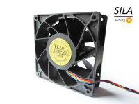 (พร้อมส่ง) พัดลม YL 2.3A พัดลมเครื่องขุดบิทคอยน์ Antminer L3+ ฯลฯ D12BM-12D 12V 4-Pin ASIC  Miner Cooling Fan 12cm Yateloon Electronic