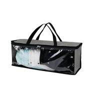 DVD Storage Bags CD VCD DISC Books Zip Portable Toy Clothes Desk Organizer Handle Big Clear Pouch Home Organization