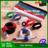 50Pcs Reusable Cable Nylon Strap T-type Cable Tie Wire Cord Organizer Wire 15x1.2cm Colorful Computer Data Cable Tie Straps