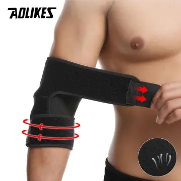AOLIKES 1PCS Adjustable Breathable Elbow Support Pads Coderas Arm  Protective Gear Sports Safety For Badminton Gym