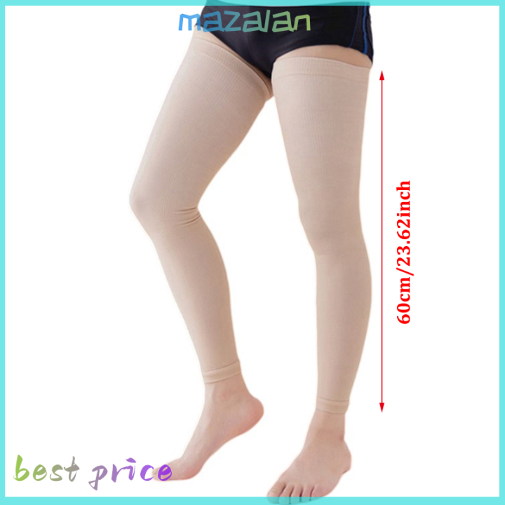 mazalan-ถุงน่องผู้หญิง-ถุงน่องเส้นเลือดขอดเปิดนิ้วเท้าความดันสูงถุงเท้ากันกระแทกต้นขา