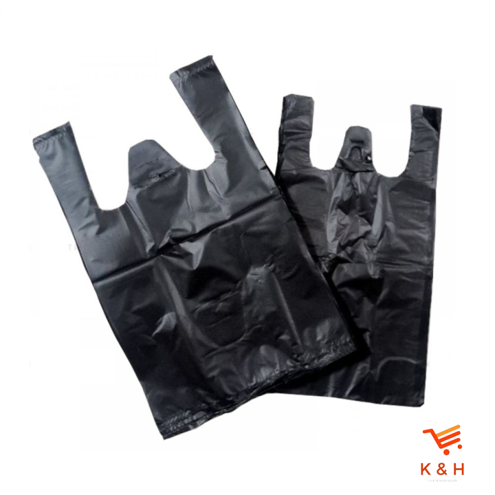 Black Plastic Singlet Bag / ABC Plastic Carry Bag / Plastic Shopping ...