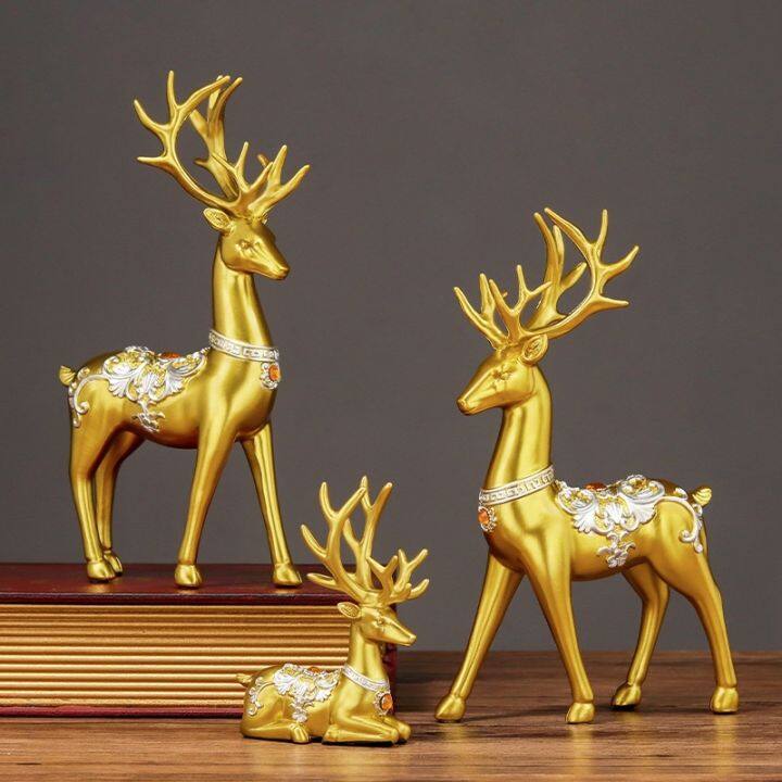 chinese-auspicious-resin-crafts-elk-set-ornaments-wine-cabinet-decoration-furnishings-business-gifts