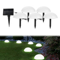 Solar Half Ball Lawn Lamp Garden Landscape Light 5pcsset Outdoor Waterproof Pathway Lawn Light Yard Ground Decoration Lighting