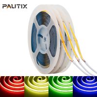 PAUTIX DC12V 24V COB LED Strip High Density 320/480LEDs/m Dimmable 3000K 4000K 6000K Red Green Blue Yellow Led Lights for Decor