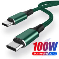 PD 100W USB C Ke USB C Jenis Kabel Cepat Mengecas 4.0 Sesuai untuk Samsung Xiaomi Redmi Nota 8 Cepat Mengecas Kabel Mikro