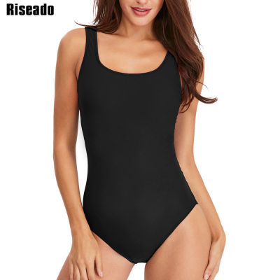 Riseado Sport Swimsuit Women Swimwear 2022 Solid Bodysuit New U-back Womens Bathing Suit Comitive Beachwear Summer