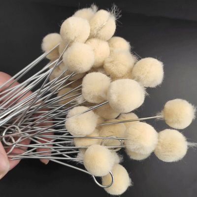 10/30pcs Leather Wool Balls Painting Brush Assisted Dyeing Leather Dauber Tool Leather Dyeing Brush Sponge Paint Brush Paint Tools Accessories