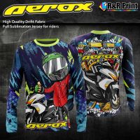 2023 design aerox jersey sublimation full shirt long sleeves thai look for riders 3d printed long-sleeved motorcycle jersey ，Can be customization