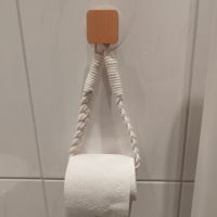 Tissue Holder cotton Wall-mounted Rope Toilet Paper Holder Retro Towel Rack for Home Decoration Paper Towel Stand Bathroom Decor Toilet Roll Holders