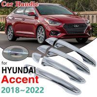 Haywood1 Handles Cover Trim Set for Verna 2018 2022 2019 Car Styling Accessories Stickers 2020