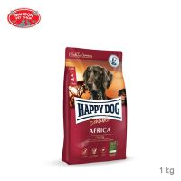 ? { ส่งฟรี } ?  Happy Dog Africa 1kg อาหารสุนัขโตสูตรเนื้อนกกระจอกเทศและมันฝรั่ง  บริการเก็บเงินปลายทาง