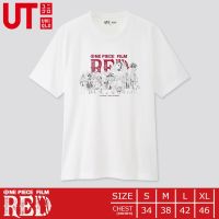 เสื้อยืดคุณภาพดี เสื้อยืดวันพีซ Uniqlo UT - One Piece Film Red 00