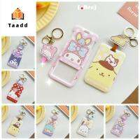 TAADD Cinnamoroll Kuromi ซองใส่บัตร Pochacoo การ์ดการ์ตูนแมว Kawaii Print Melody Sampul Kartu นักเรียน