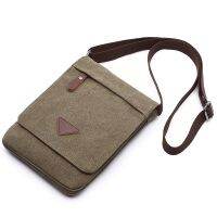 Mini Canvas Shoulder Bags for Men Solid Colors Messenger Strong Fabric Vintage Style Crossbody Bags 2020 New Design