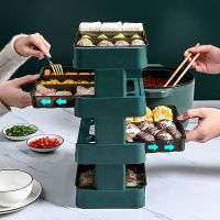 ◊❦ Steamboat Food Organiser / Hot Pot Storage Organizer /Multifunctional Multi-layer Side Dish Plate For Kitchen