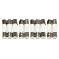 10Pcs 250V 0.5A 500mA Fast Blow Ceramic Fuses Tubes 5mm x 20mm