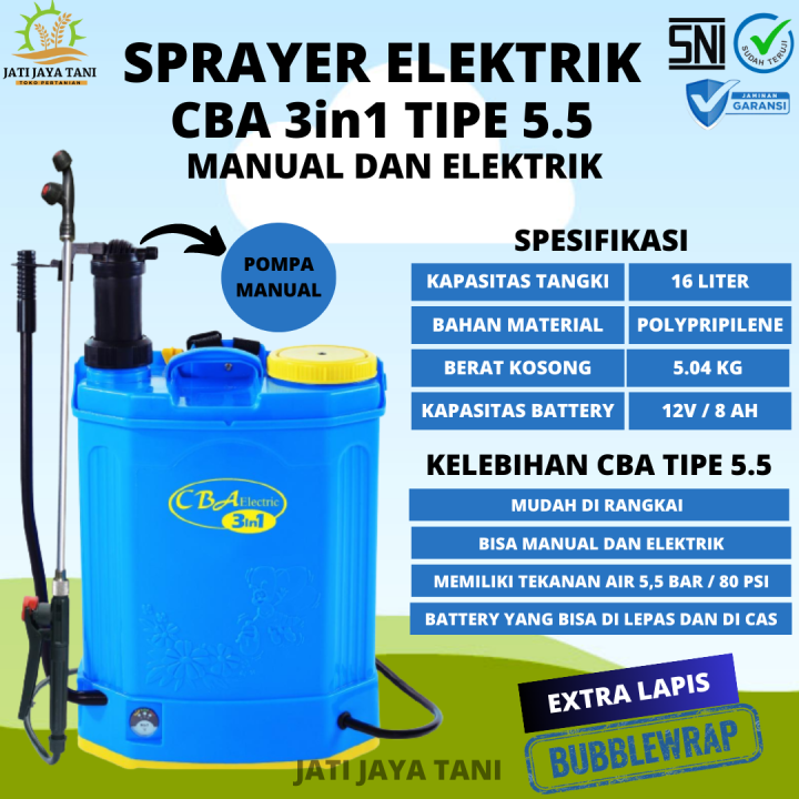 Tangki Sprayer Alat Semprot Pertanian Tengki Sprayer Elektrik CBA 3in1 ...