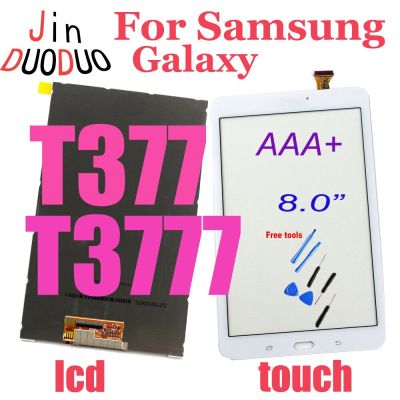 ของแท้8.0 "เหมาะสำหรับ Samsung Galaxy Tab E 8.0 T377หน้าจอดิจิตอลสัมผัสหน้าจอ LCD T3777เหมาะสำหรับ Samsung T377 SM-T377อะไหล่ LCD