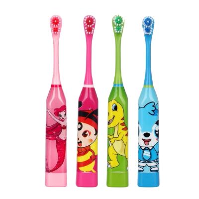 ۞ 1 Set Kids Tooth Brush Cartoon Sonic Electric Toothbrush Oral Hygiene Teeth Care Tooth Brush Kids Battery Power brush C30