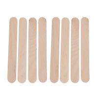 ZZOOI 50pcs Wooden Wax Spatulas  Waxing Craft Sticks Tongue Depressors Hair Removal Applicator for Men