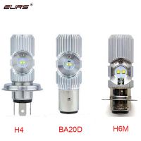 EURS 1ชิ้น H4 HS1 H6 H6M BA20D Led ไฟหน้ารถจักรยานยนต์หลอดไฟตัดหมอกไฮโลโคมไฟรถ A สกูตเตอร์อุปกรณ์ Moto รถยนต์ไฟฟ้าแสง