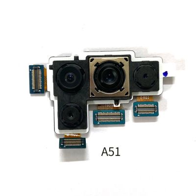 【✱2023 HOT✱】 anlei3 กล้องมองหลังสำหรับ A51 Samsung Galaxy A515 A71โมดูลกล้องขนาดใหญ่ด้านหลังหลัก A715ด้านหลังสายเคเบิลงอได้