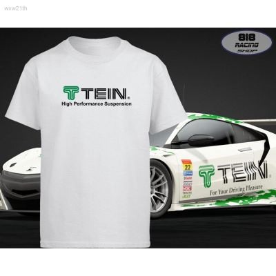2023 Street Fashion Racing Sports T-shirt [white/grey] [tein] Round Neck Unisex