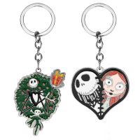 DFSF น่ารัก ราชาฟักทอง ของขวัญ อุปกรณ์เสริมกระเป๋า พวงกุญแจ Oogie พวงกุญแจ Jack Skellington เครื่องประดับหนังฮาโลวีน จี้ห้อยกระเป๋า