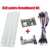 Breadboard Power Module 830 Points Solderless Prototype Bread Board Kit Jumper wires Cables For Arduino Diy Kit