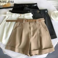 【hot】 Korejpaa Shorts Waist Womens Clothing Outwear Fashion New Bottims Pantalones Cortos