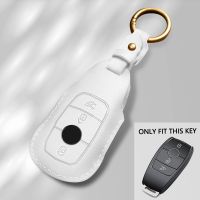 ◄ Car Smart Fob Leather Key Case Cover HolderFor Mercedes Benz E200 E300 W213 W210 W211 AMG W204 C E S CLS CLK CLA SLK Accessories