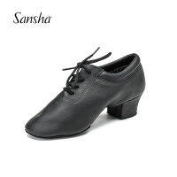 Sansha รองเท้าเต้นรำแบบละตินสำหรับเด็กผู้หญิงรองเท้าส้นสูง4ซม. BR161952L