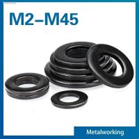 ⊙ 1/2/5/10/ 20/ 50/ 100pcs M2 M2.5 M3 M4 M5 M6 M8 M10 M12 M14 M16-M45 DIN125 Grade 8.8 Black Carbon Steel Flat Washer Plain Gasket