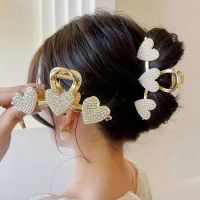 【YF】◕✣  Rhinestone Pearls Metal Hair Claws Fashion Hairpin Clip Headdress Accessories