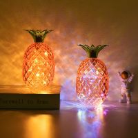 ☫۞ New Pineapple LED Night Light Button Battery Operated Lamp Gift for Kids Room Home Decoration Bedside Lamps