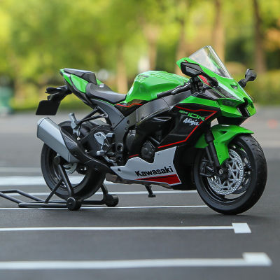 WELLY 112คาวาซากินินจา ZX10R รถจักรยานยนต์รุ่นของเล่นยานพาหนะคอลเลกชัน Autobike Shork-Absorber ปิดถนน Autocycle ของเล่นรถ