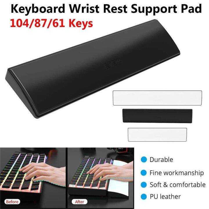 FRZ59 Office Home for Laptop PU Leather Ergonomic Mechanical Keyboard Keyboard Wrist Support