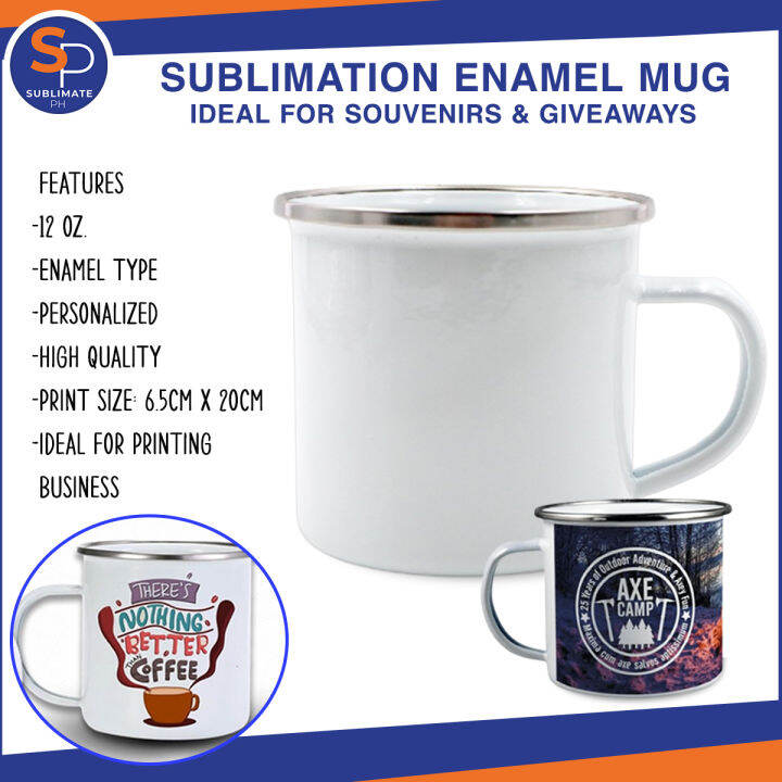 Sublimation Enamel Mug 10 oz for Sublimation Printing Business Lazada PH