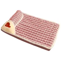 derZ441 ยอดฮิต - / 69HC Dog Bed Pet Sleeping Mat Warm Soft Fleece Pet Blanket Pad Sleep Mat Cushions